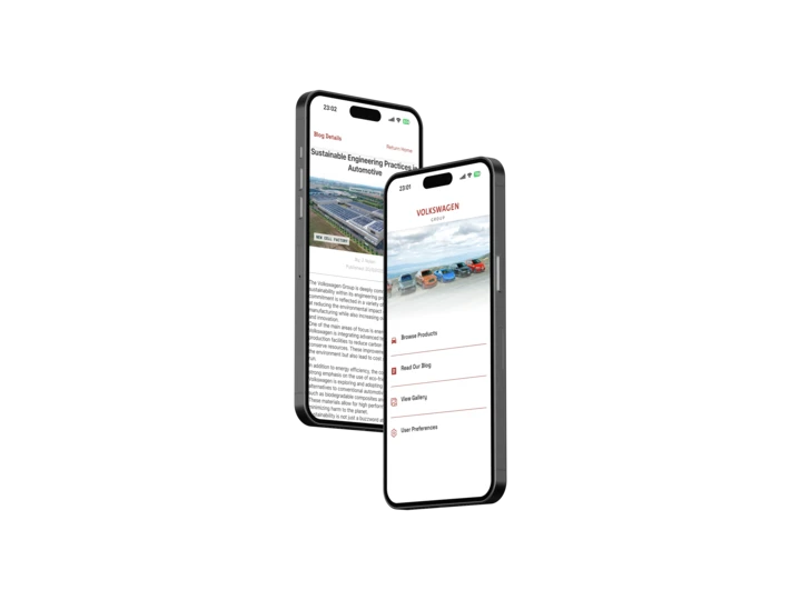 Volkswagen app preview